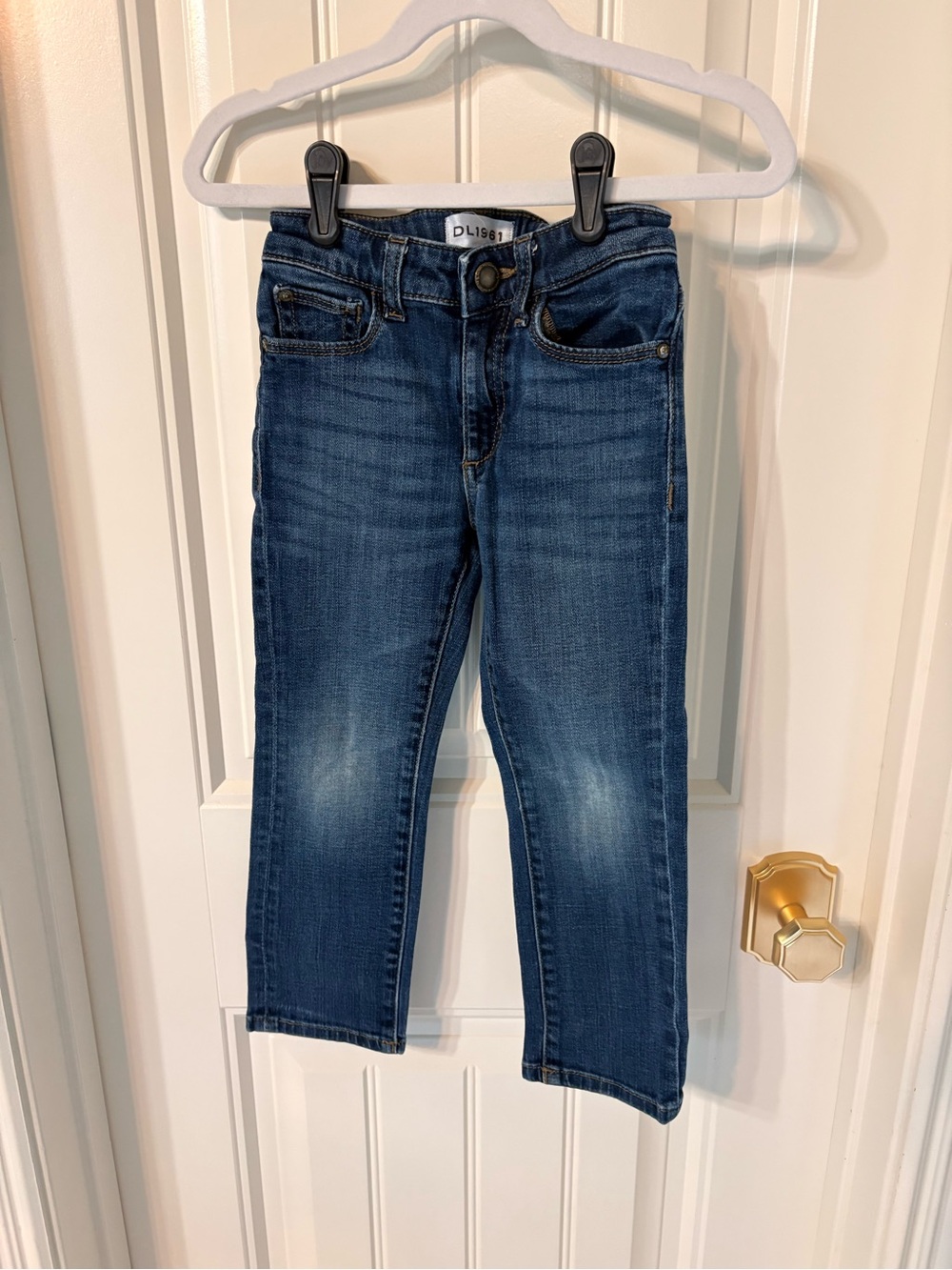 DL1961 Boy’s Brady Slim Straight Dark Blue Jeans